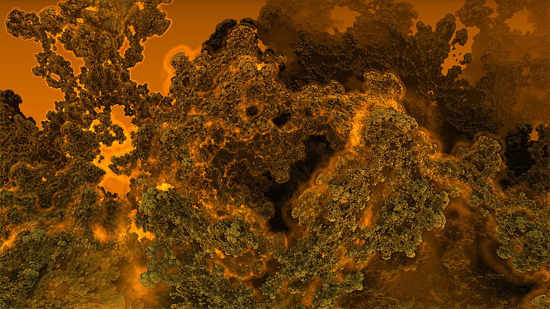 Algae 3D Digital Art Fractal Trippy, HD wallpaper
