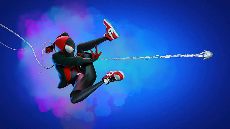 Spider Man Miles Web Shooter Artwork, spiderman, superheroes, artwork, artist, HD wallpaper