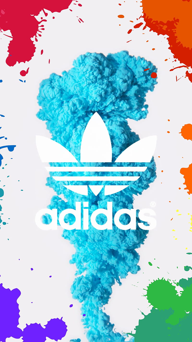 AdidasColors1, adidas, blue, white, colors, HD phone wallpaper