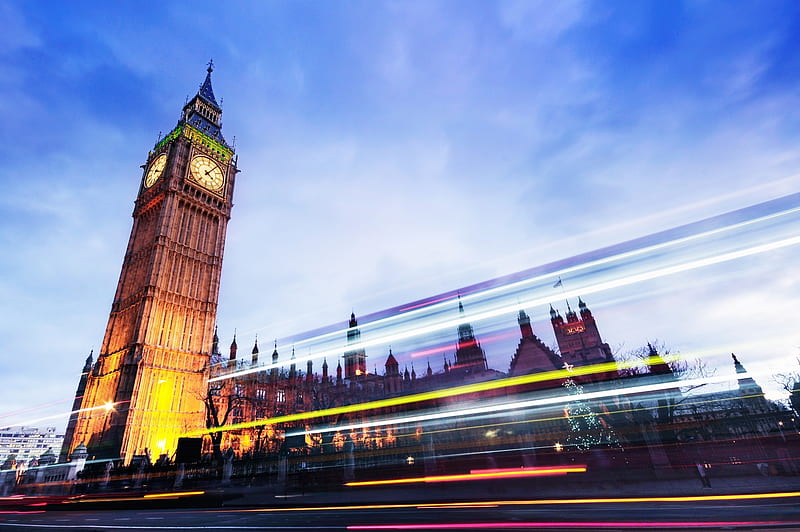Monuments, Big Ben, Building, London, Time-Lapse, United Kingdom, HD wallpaper