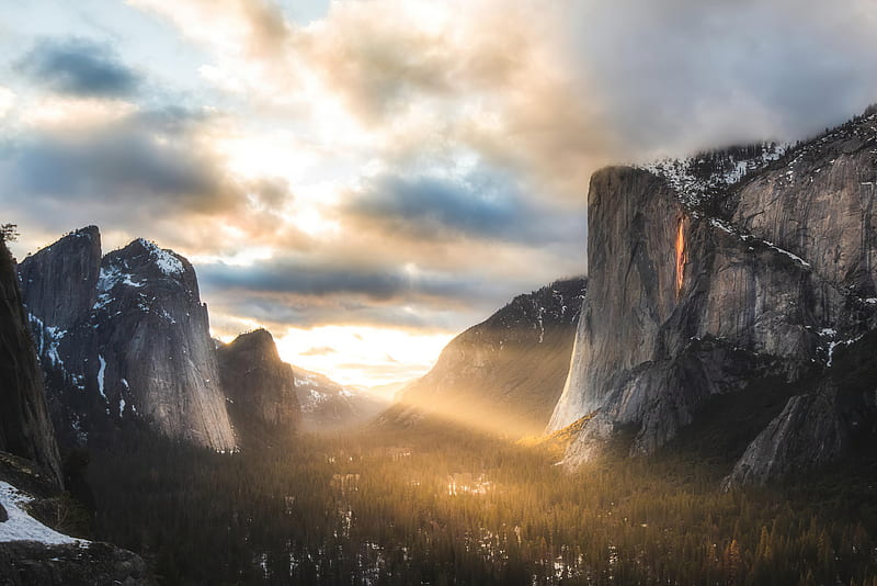 Firefalls At Yosemite National Park, yosemite, national-park, nature, HD  wallpaper | Peakpx