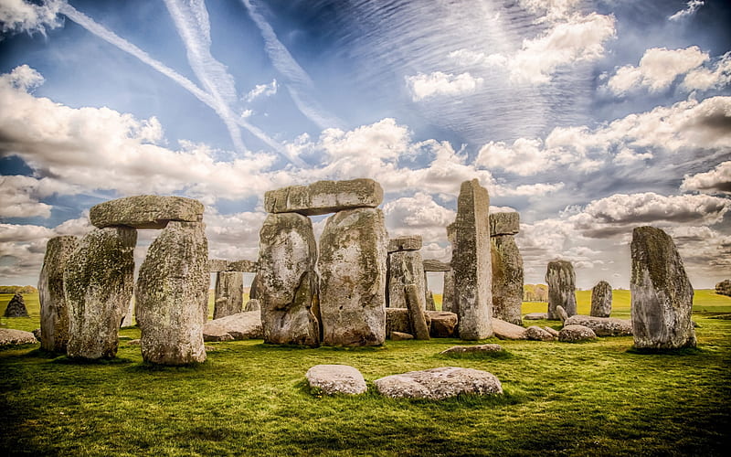 Stonehenge, Great Britain, prehistoric monument, Wiltshire, England, landmark, HD wallpaper