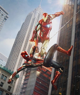 Ironman-Spiderman, avengers, avengers endgame, ironman, ironspider, robert  downey jr, HD phone wallpaper | Peakpx