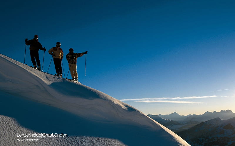 Skiing in Lenzerheide Ski Resort-Switzerland Ski Vacation, HD wallpaper