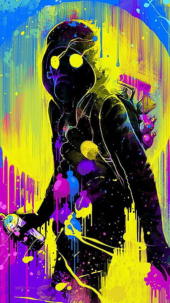 Cartoon Graffiti art black colorful HD phone wallpaper  Peakpx