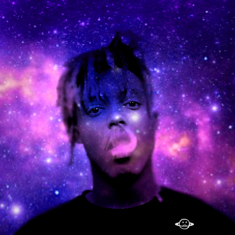 Juice wrld, 999, artist, dark, love, music, rap, rip, space, HD phone wallpaper