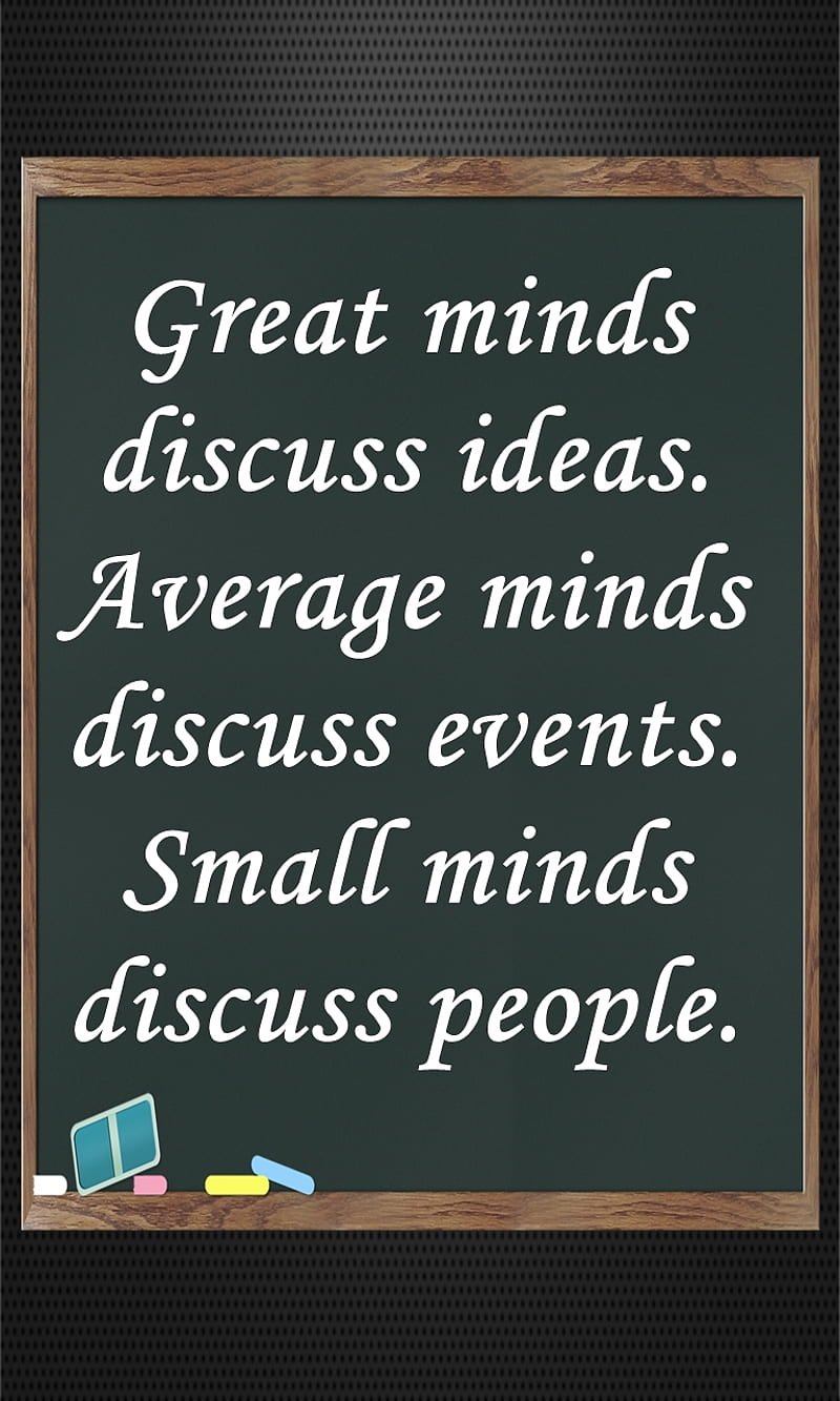 minds, average, great, new, people, quote, saying, small, HD phone wallpaper