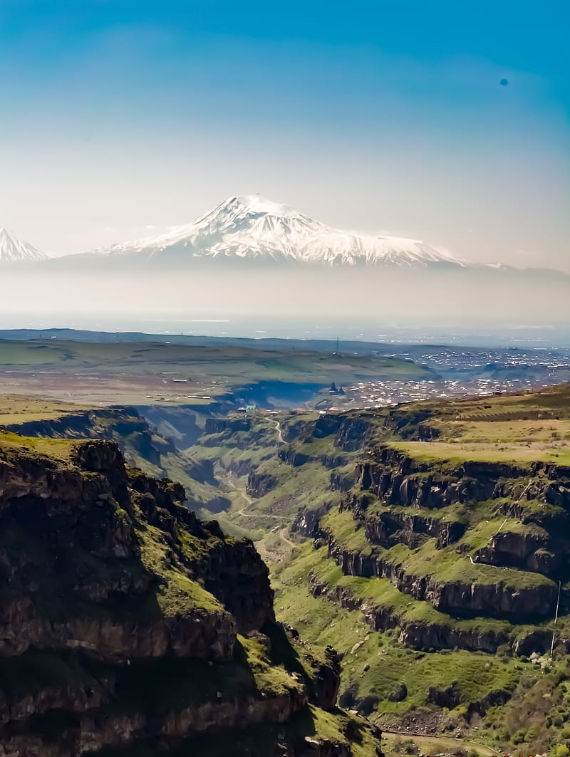 Mount Ararat, landscape, mountain, scenery, sky, HD phone wallpaper