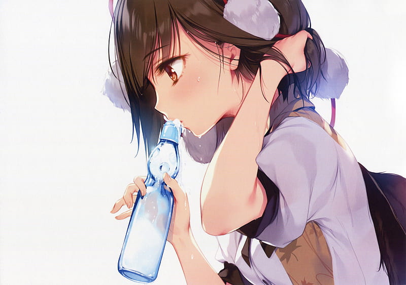 X Px P Free Download Cute Anime Girl Drinking Boba Anime Tea Hd Wallpaper Peakpx