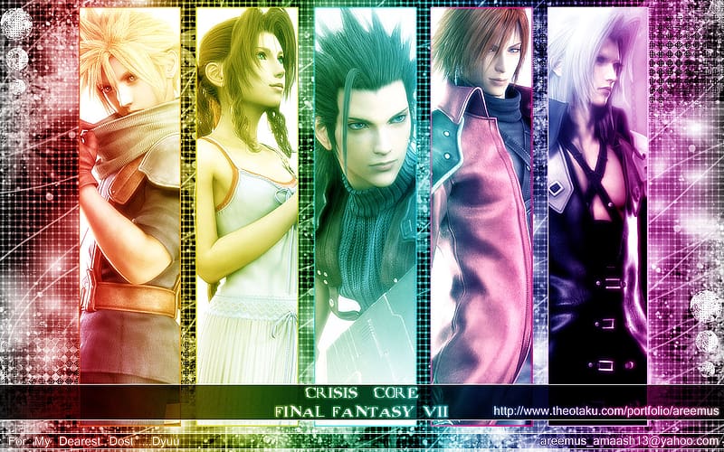 Video Game, Crisis Core: Final Fantasy Vii, Sephiroth (Final Fantasy), Cloud Strife, Aerith Gainsborough, Zack Fair, Genesis Rhapsodos, HD wallpaper