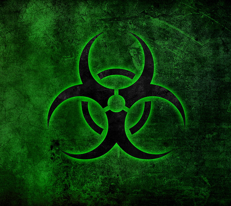Biohazard, danger, green, icon, logo, sign, symbol, warning, HD wallpaper