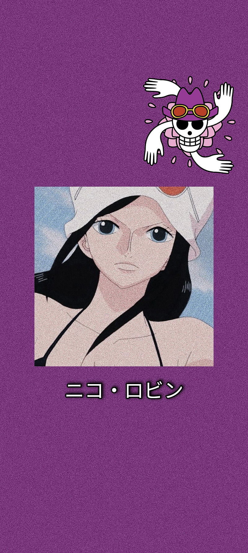Nico Robin, aesthetic, icon, purple, morado, one piece, anime, HD phone wallpaper
