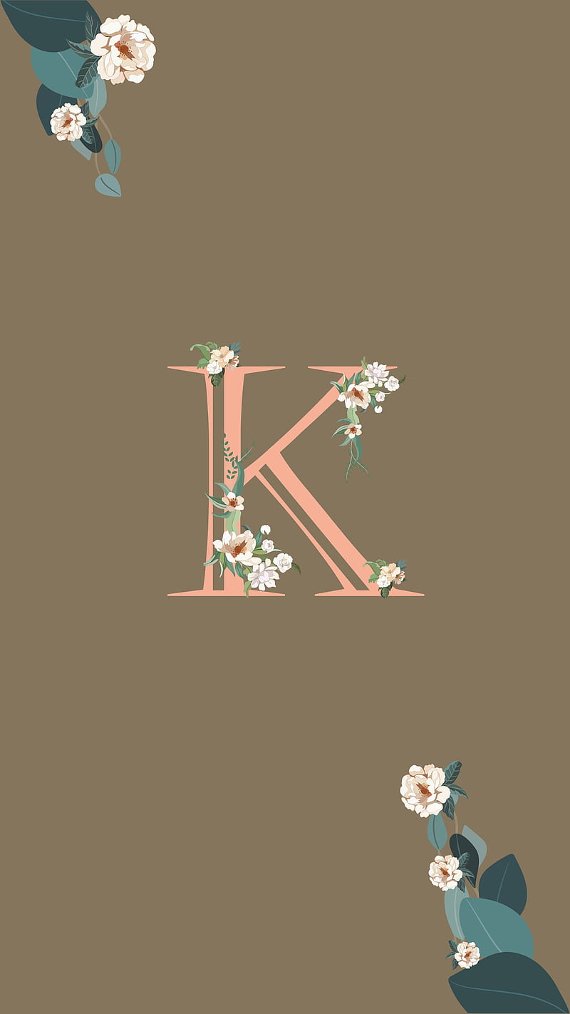 Flower Alphabet K, android, flowers, ipad, iphone, mobile, samsung ...