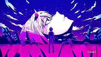 zero two, darling in the franxx, neon genesis evangelion, crossover, Anime, HD wallpaper