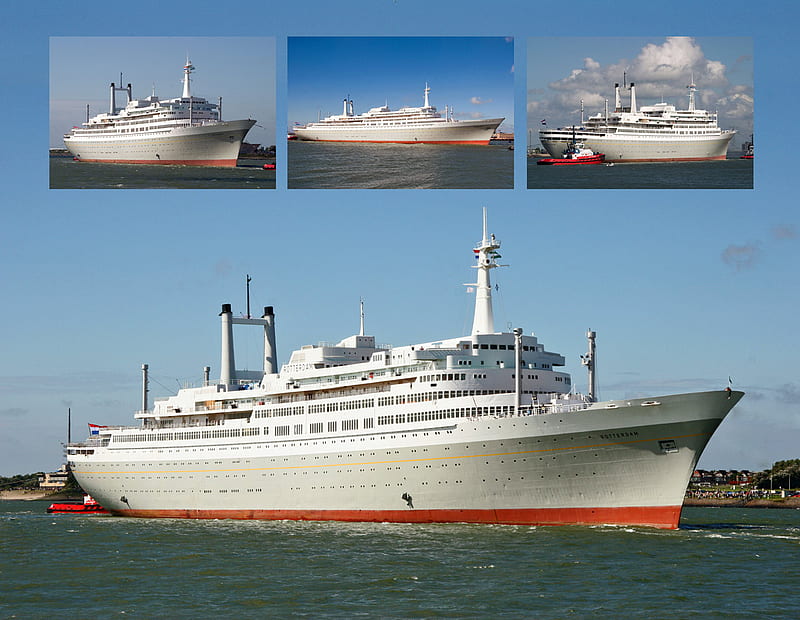 ss Rotterdam, cruise, rotterdam, cruiship, dutch, HD wallpaper