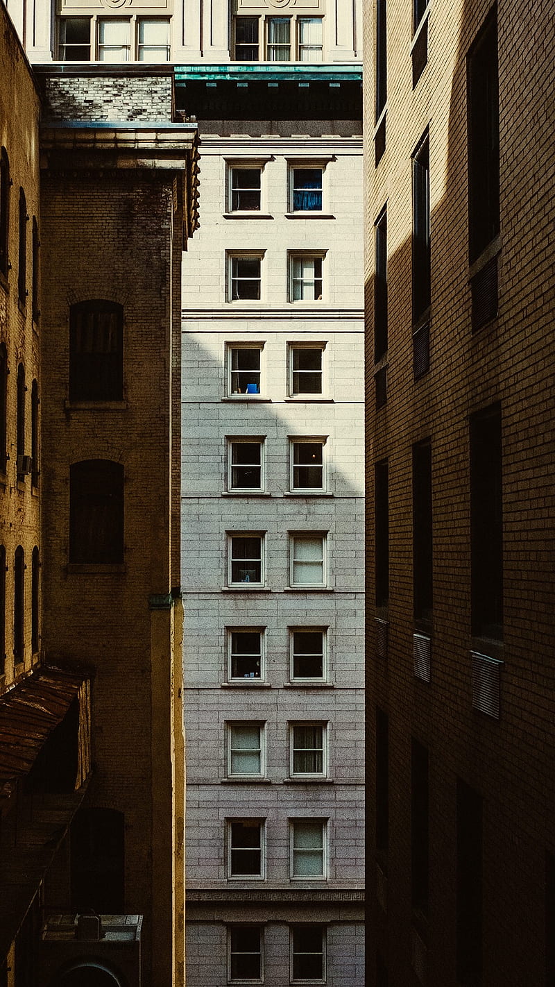 landscape, building, shadow, vertical, brown, urban, HD phone wallpaper
