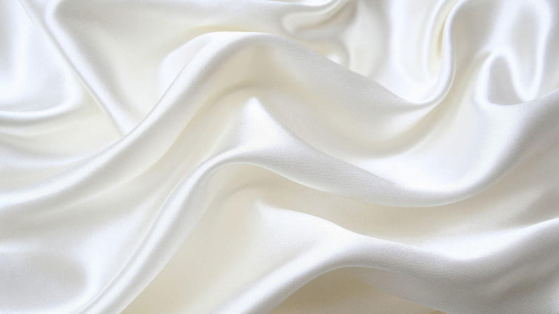White Shiny Satin Silk Texture Fabric Silk, HD wallpaper