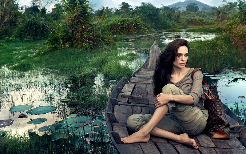 Angelina Jolie, hot, babe, sexy, HD wallpaper