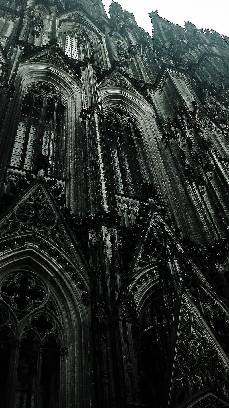 Gothic Cathedral, building, cathedral, dark, germany, gothic, old, HD phone wallpaper