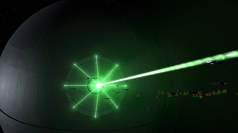 Almost happy with the Death Star firing effect, death star laser, HD wallpaper