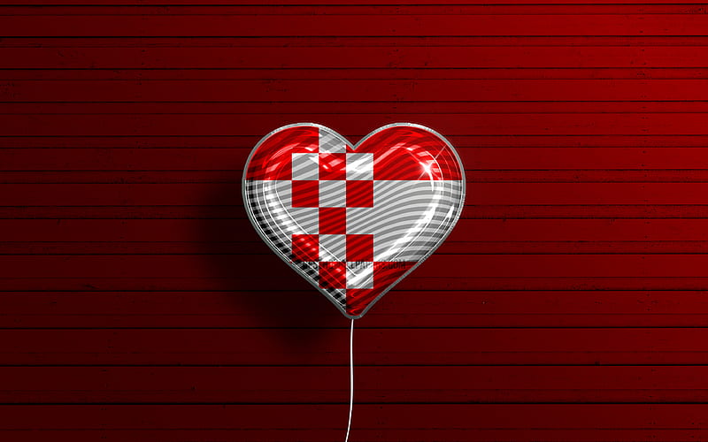 I Love Hamm, , realistic balloons, red wooden background, german cities, flag of Hamm, Germany, balloon with flag, Hamm flag, Hamm, Day of Hamm, HD wallpaper