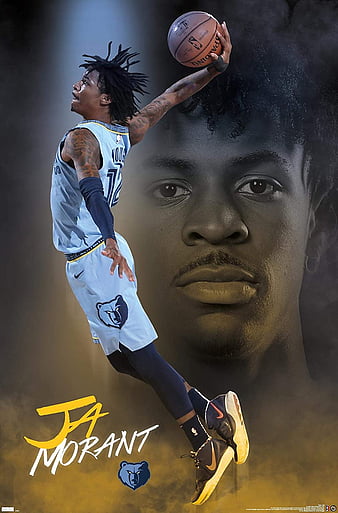 Memphis Grizzlies Ja Morant 2021 Dunk Mural  Officially Licensed NBA   Fathead