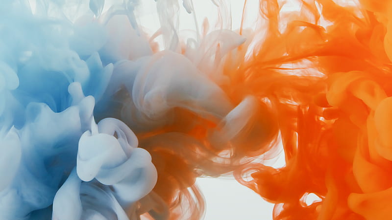 Orange and Blue Smoke Illustration, HD wallpaper | Peakpx