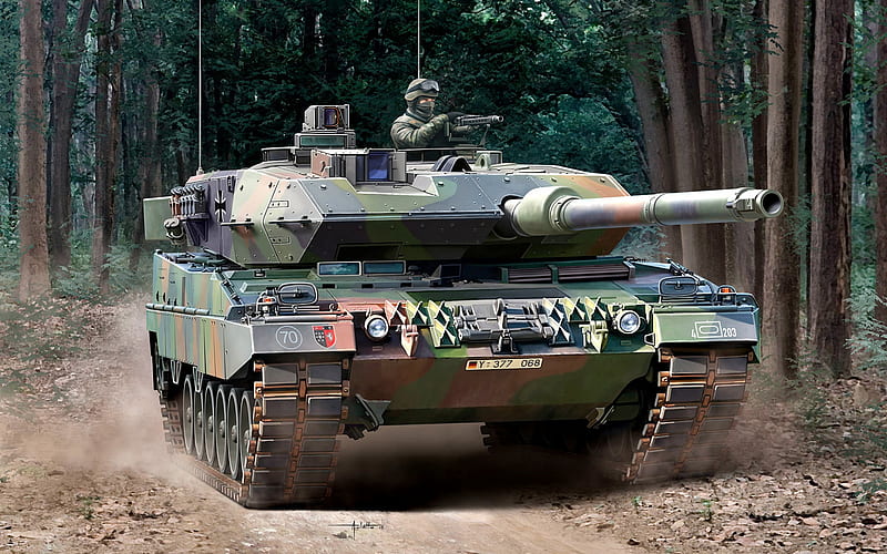 Leopard 2A6, German main battle tank, modern tanks, Bundeswehr, Leopard 2, Germany, NATO, HD wallpaper