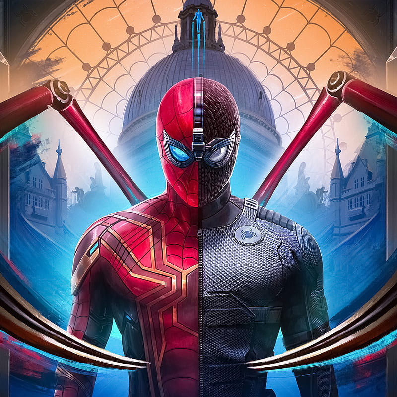 iron spider, spider-man: far from home, artwork, Movies, HD phone wallpaper