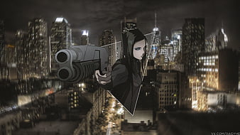 Download Protagonist From Ergo Proxy In A Dramatic Backdrop Wallpaper