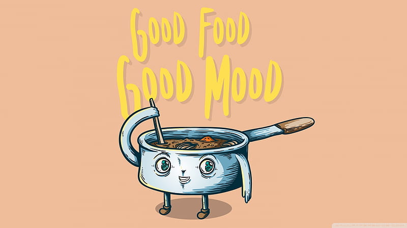 Good Food, Good Mood, pic, food, good, mood, HD wallpaper