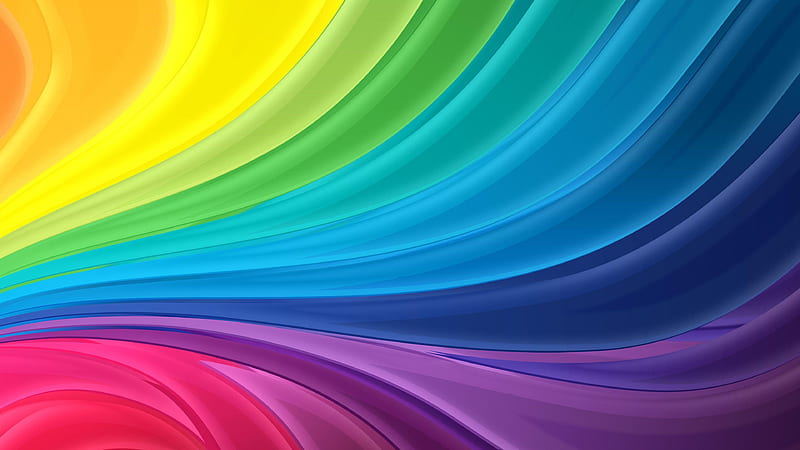 Colorful Wavy Lines Background Background, HD wallpaper