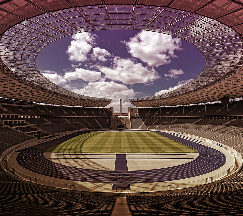 berlin, arena, germany, olympia, sport, stadion, symmetric, HD wallpaper