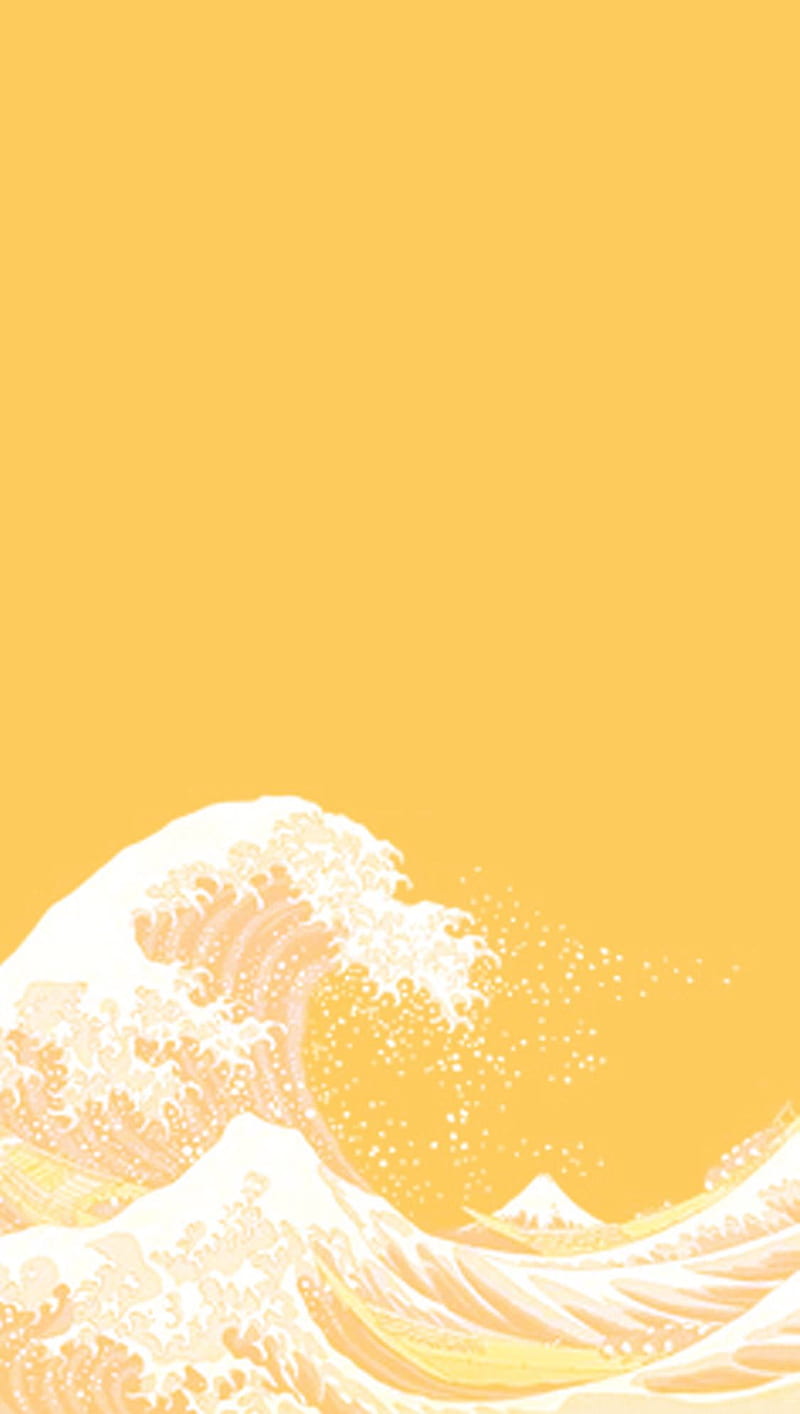 Yellow ocean , aesthetic, HD phone wallpaper