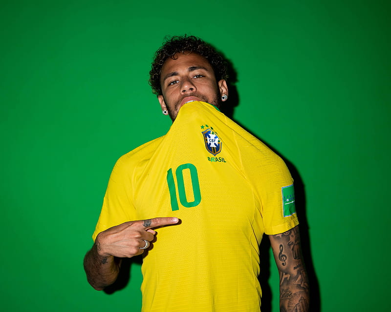 Neymar Jr Brazil Portraits 2018, neymar-jr, neymar, esports, football, fifa-world-cup-russia, boys, male-celebrities, HD wallpaper