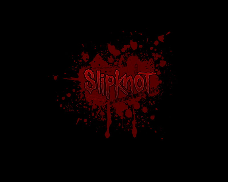 Slipknot Splat, red, slipknot, music, numetal, band, black, metal, logo,  rap, HD wallpaper | Peakpx