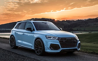 Audi SQ5, 2018, ABT, Widebody, white new Q5, crossover, tuning Q5, German cars, Audi, HD wallpaper