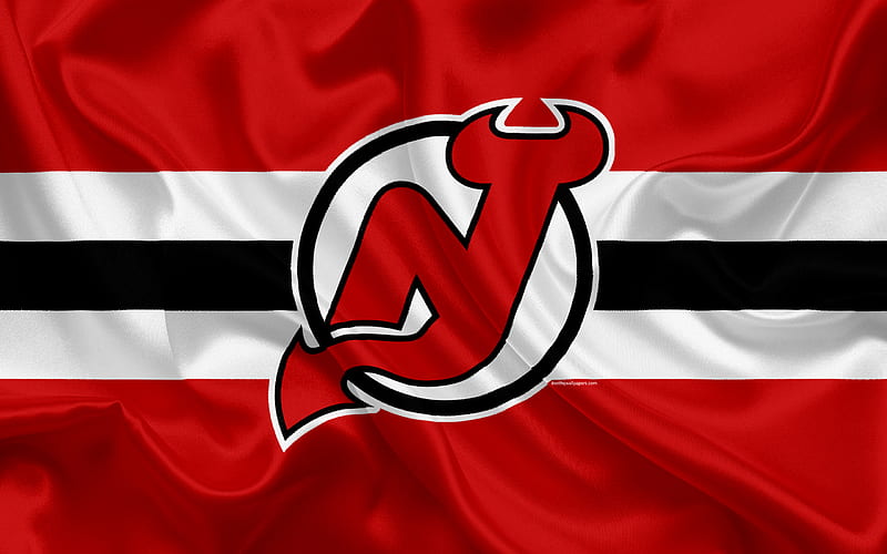 New Jersey Devils, hockey club, NHL, emblem, logo, National Hockey League, hockey, New Jersey, USA, HD wallpaper