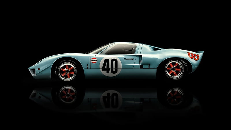 1968 ford gt40 gulf, florida, race, speed, auction, HD wallpaper