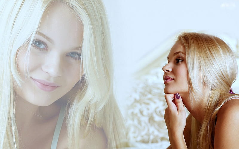 Beautiful Talia Cherry, Montage, Model, Blonde, Georgeous, HD wallpaper