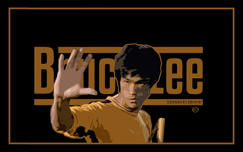 digital prints full (), Bruce Lee Cartoon, HD wallpaper