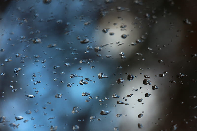 Drops Glass Blur Water Hd Wallpaper Peakpx