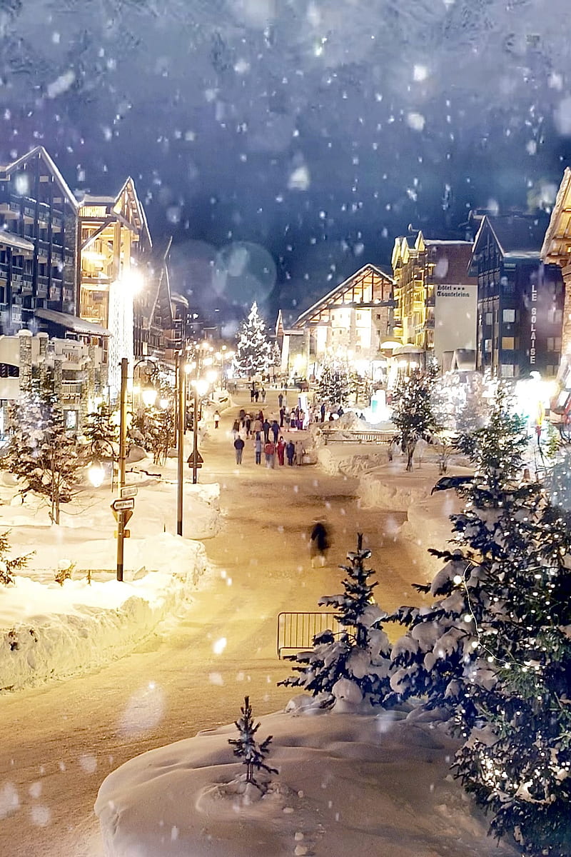1920x1080px, 1080P free download | Christmas Town, holiday, lights