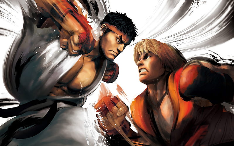 ryu vs ken street fighter 2