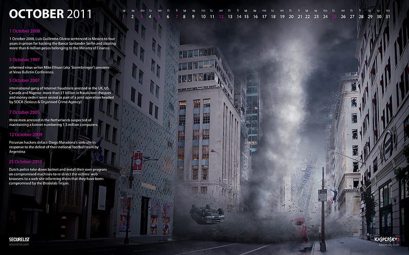 October History-October 2011 - Calendar, HD wallpaper