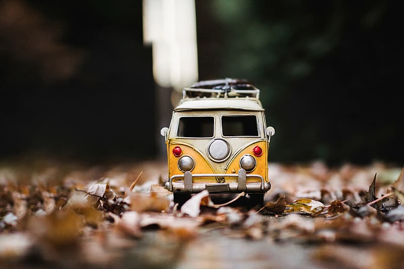 Volkswagen, Car, Toy, Fall, Van, HD wallpaper