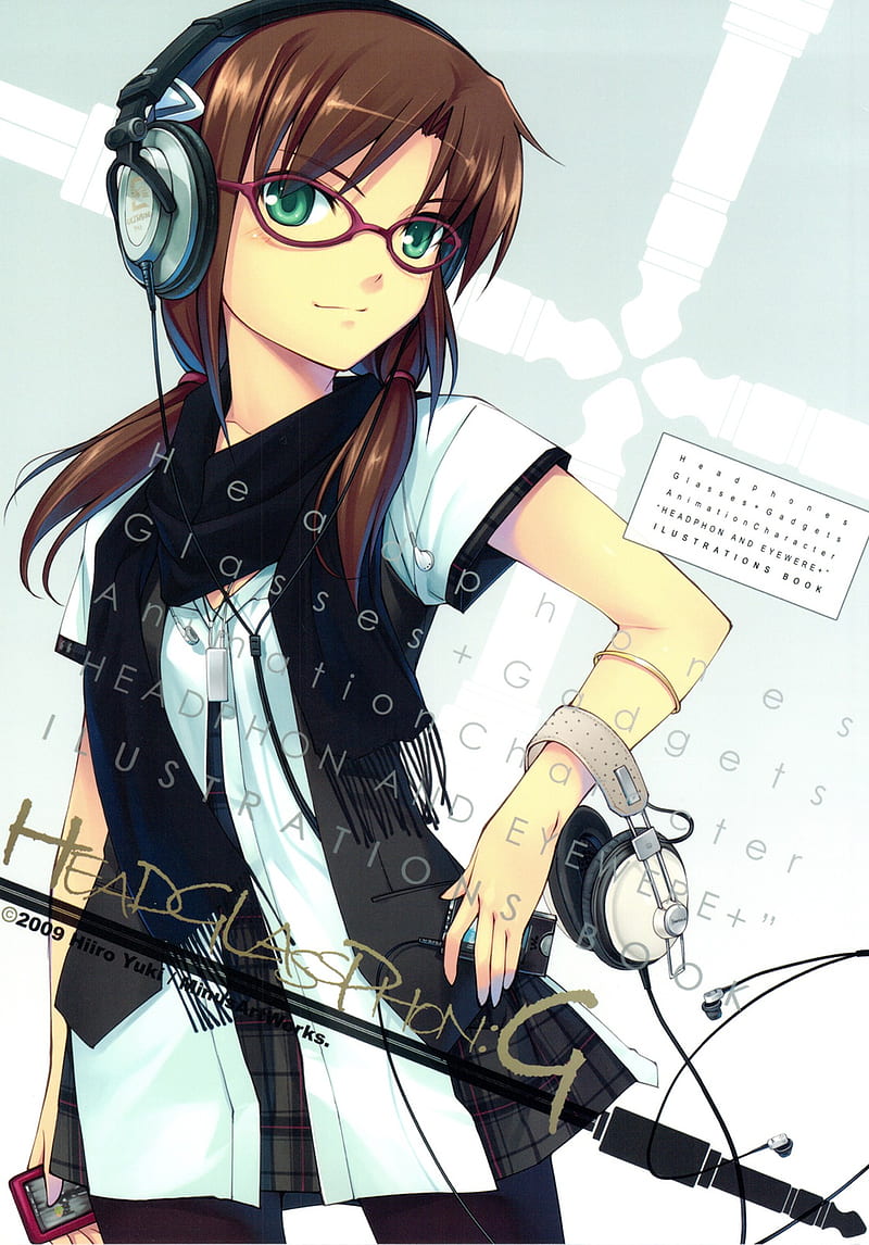 anime, Neon Genesis Evangelion, green eyes, 2009 (Year), headphones, anime girls, Makinami Mari Illustrious, HD phone wallpaper