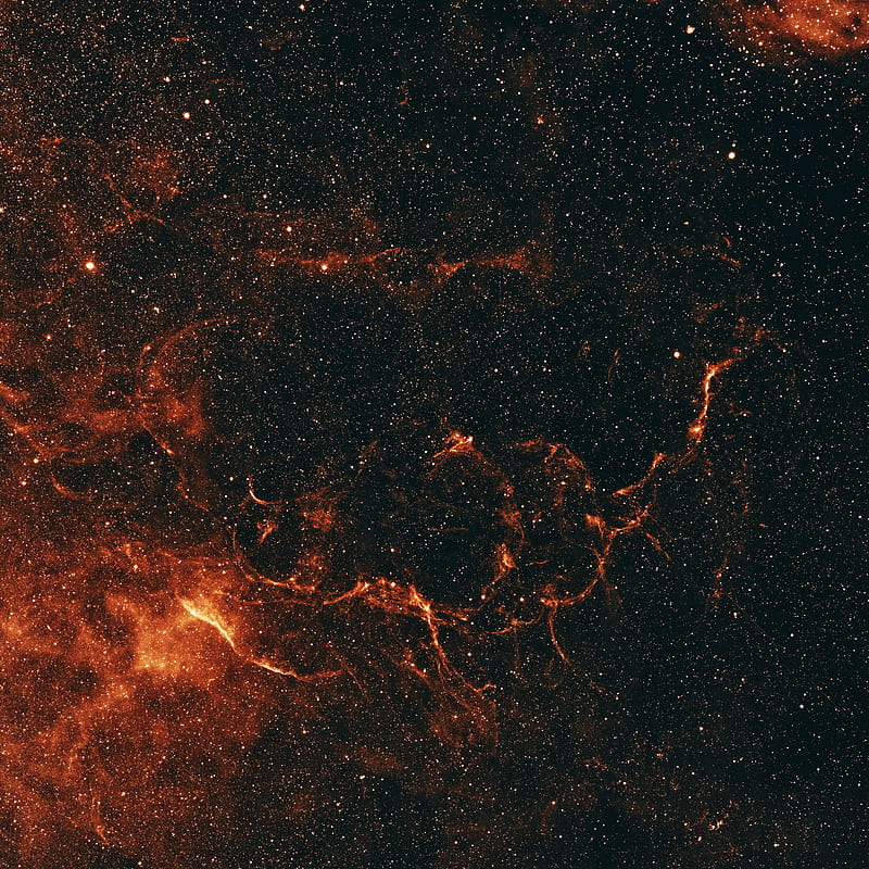 nebula, glow, stars, space, red, HD phone wallpaper