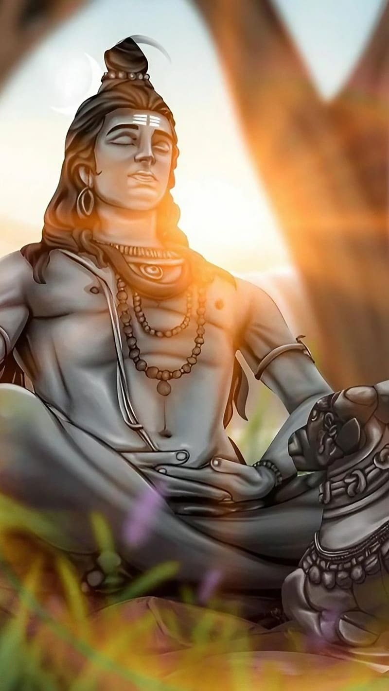 Mahadev Ki, Lord Shiva Meditation, god, bholenath, HD phone ...