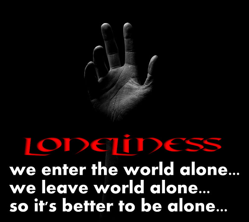 Alone Sayings Hd Wallpaper Peakpx